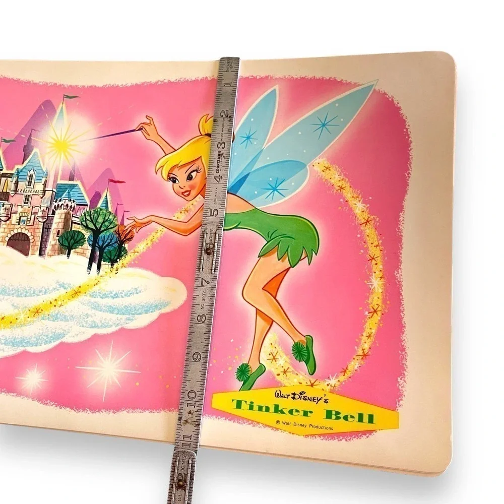 Set of 4 Peter Pan Tinker Bell 17x11 Placemat Walt Disney Castle Vintage 1960s